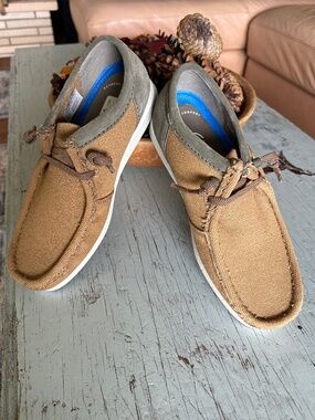 NWT Clarks Men's ShacreLite Moc Dark Sand Combo size 8 'Extreme Confort'